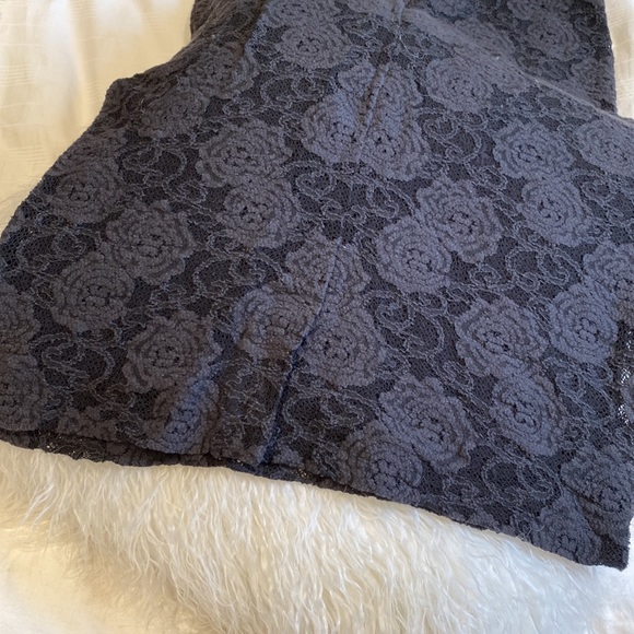 Anthropologie black lace pencil skirt - Picture 3 of 5